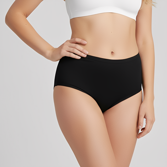 Period Panties for Women – Reusable Leak-Proof Menstrual Briefs ( Black )