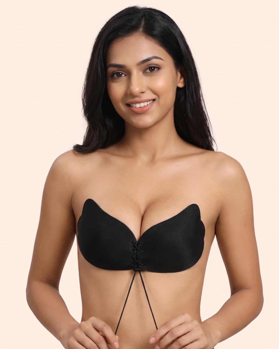 Adhesive Breathable Extra Cleavage Backless|Strapless Stick On Bra | Reusable Up to 30 Times