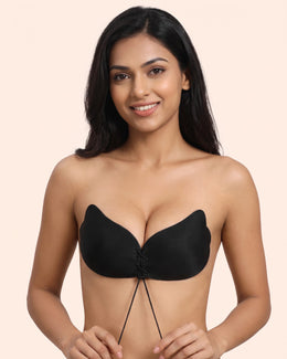 Adhesive Breathable Extra Cleavage Backless|Strapless Stick On Bra | Reusable Up to 30 Times