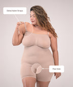 All-In-One Sculpt Detachable Straps Bodysuit And Shapewear