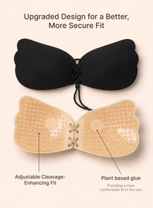 Adhesive Breathable Extra Cleavage Backless|Strapless Stick On Bra | Reusable Up to 30 Times