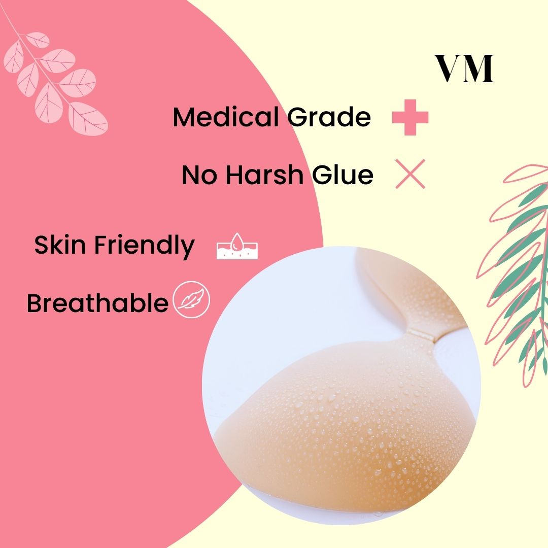 Velomora Silicone Strapless adhesive Bra