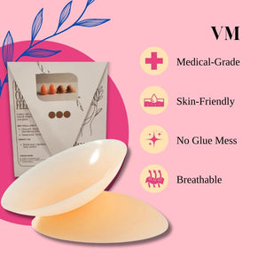 Velomora Premium Medical Grade Nipple Cover (Sticks without glue)