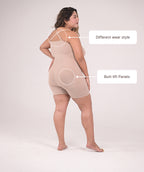 All-In-One Sculpt Detachable Straps Bodysuit And Shapewear