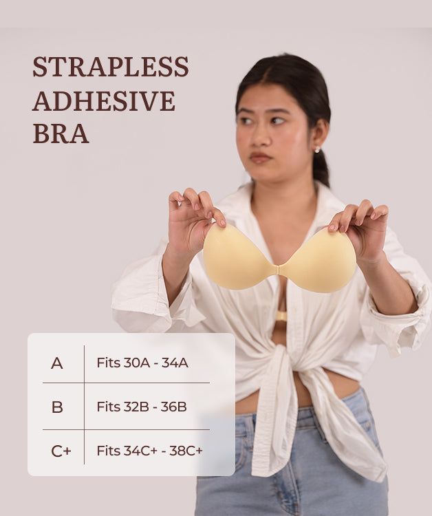 Velomora Breathable Strapless adhesive Bra