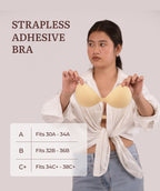 Velomora Breathable Strapless adhesive Bra