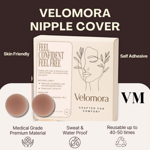 Velomora Premium Medical Grade Nipple Cover (Sticks without glue)