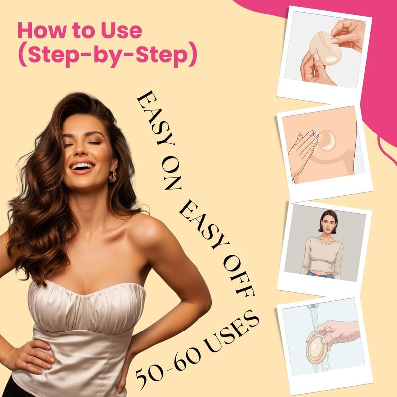Velomora Premium Medical Grade Nipple Cover (Sticks without glue)