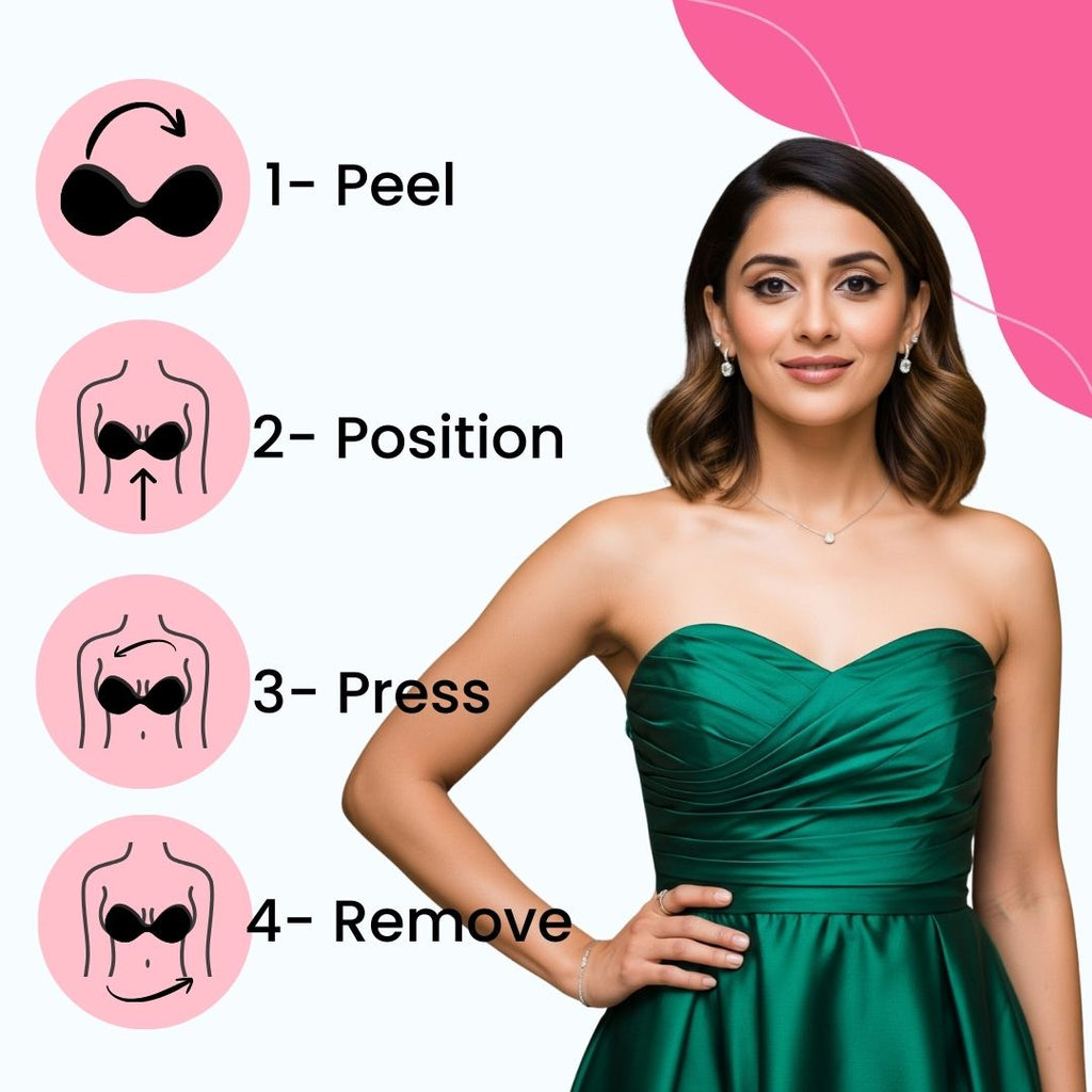 Velomora Silicone Strapless adhesive Bra