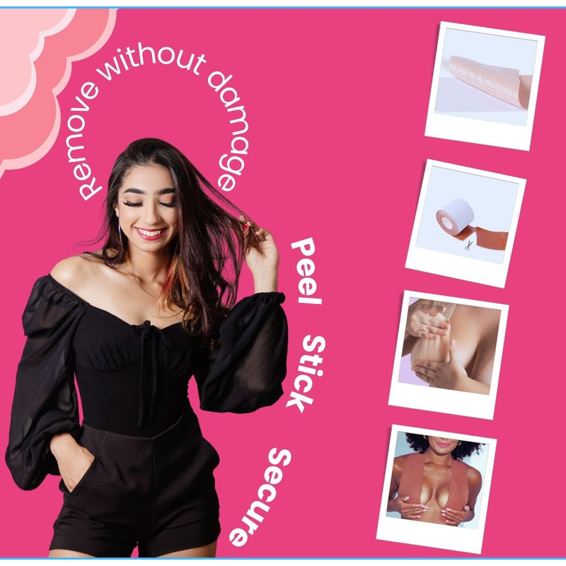 Velomora Double Side Adhesive boob tape(bio glue)