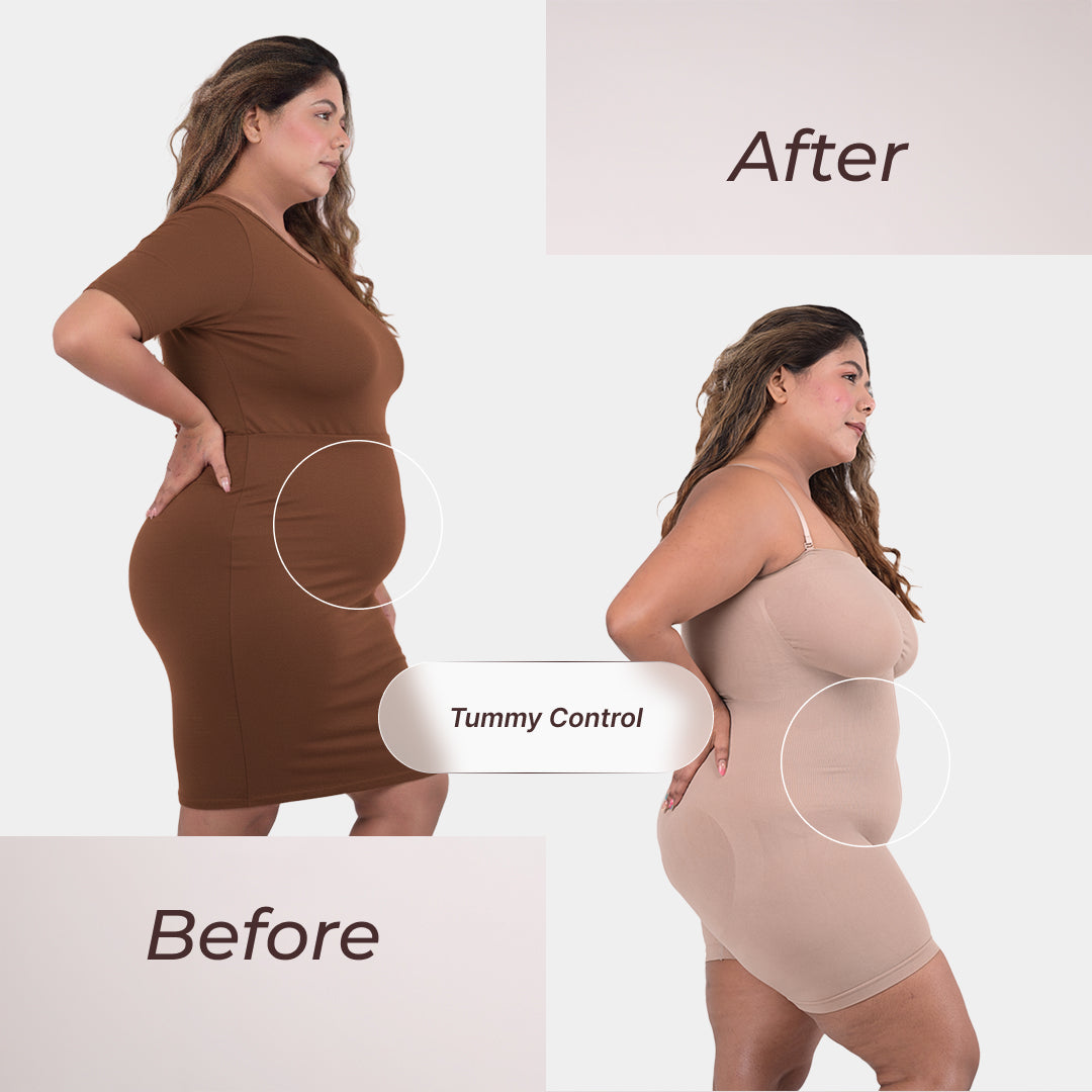 All-In-One Sculpt Detachable Straps Bodysuit And Shapewear