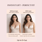 Velomora Invisible Lift™ Double-Sided Adhesive Boob Tape | No Bra. No Limits. | Adhesive Boob Tape for Deep Necklines