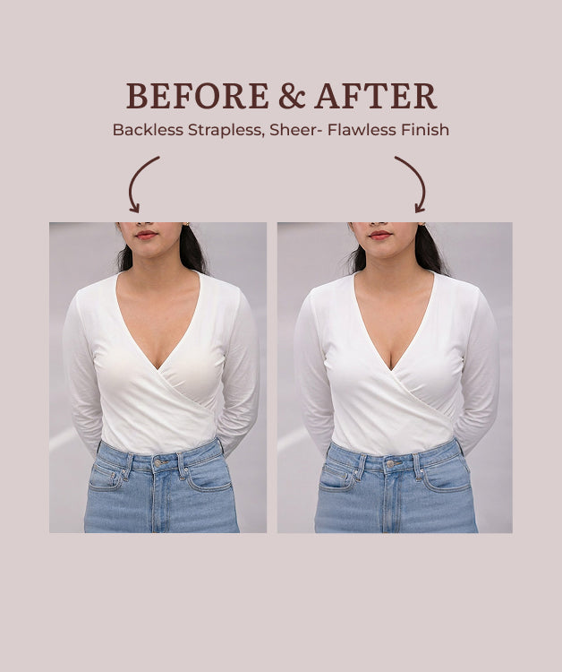 Velomora Breathable Strapless adhesive Bra