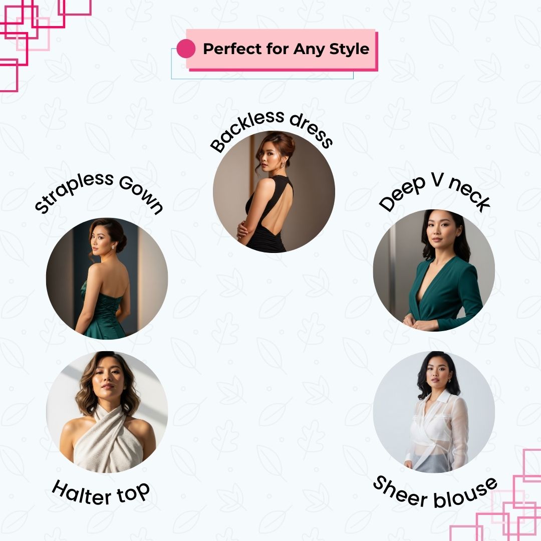 Velomora Silicone Strapless adhesive Bra