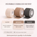 Velomora Invisible Lift™ Double-Sided Adhesive Boob Tape | No Bra. No Limits. | Adhesive Boob Tape for Deep Necklines