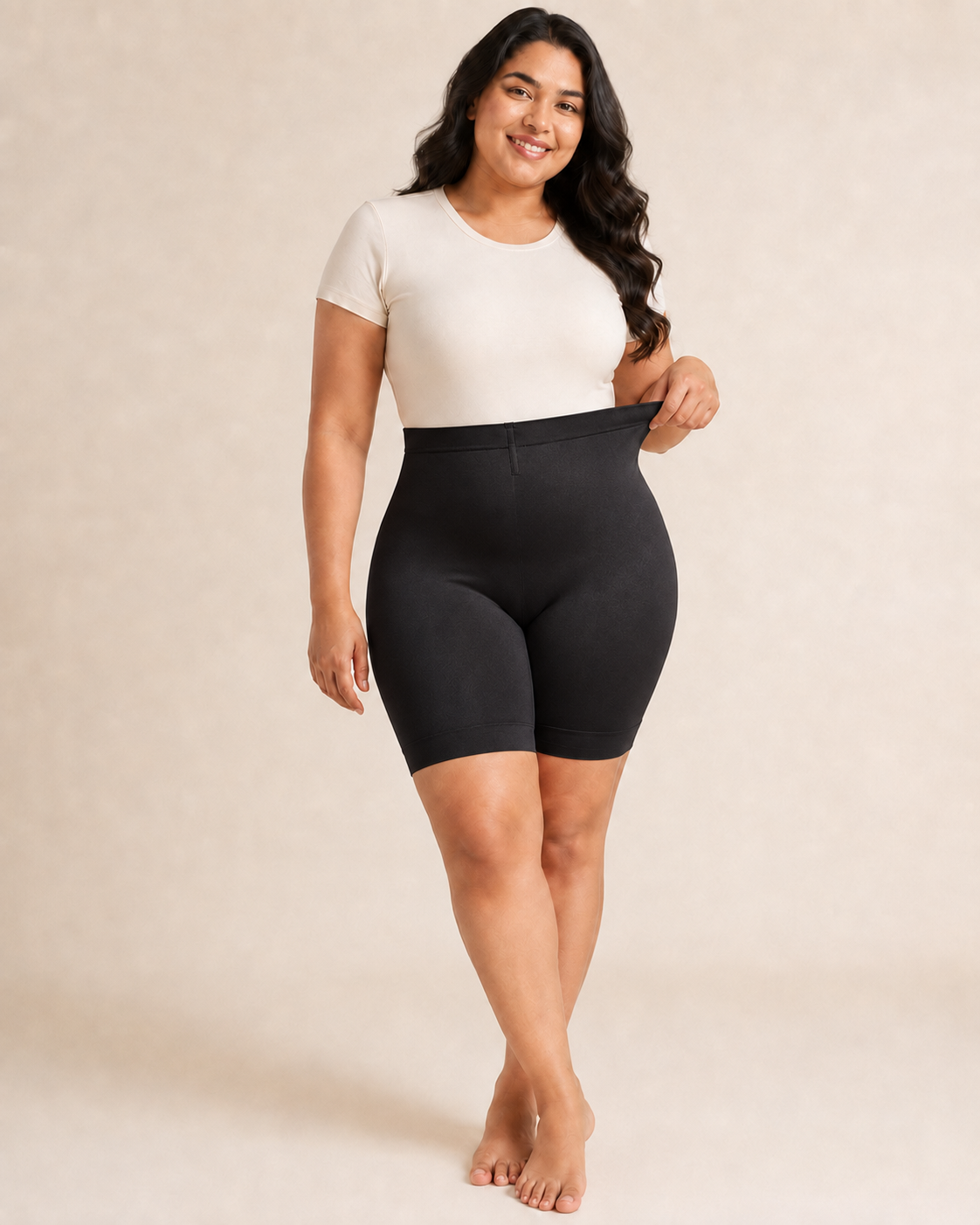 Velomora High-Waisted Thigh Shaper Shorts for Women – Seamless Tummy, Waist, Hip & Thigh Control