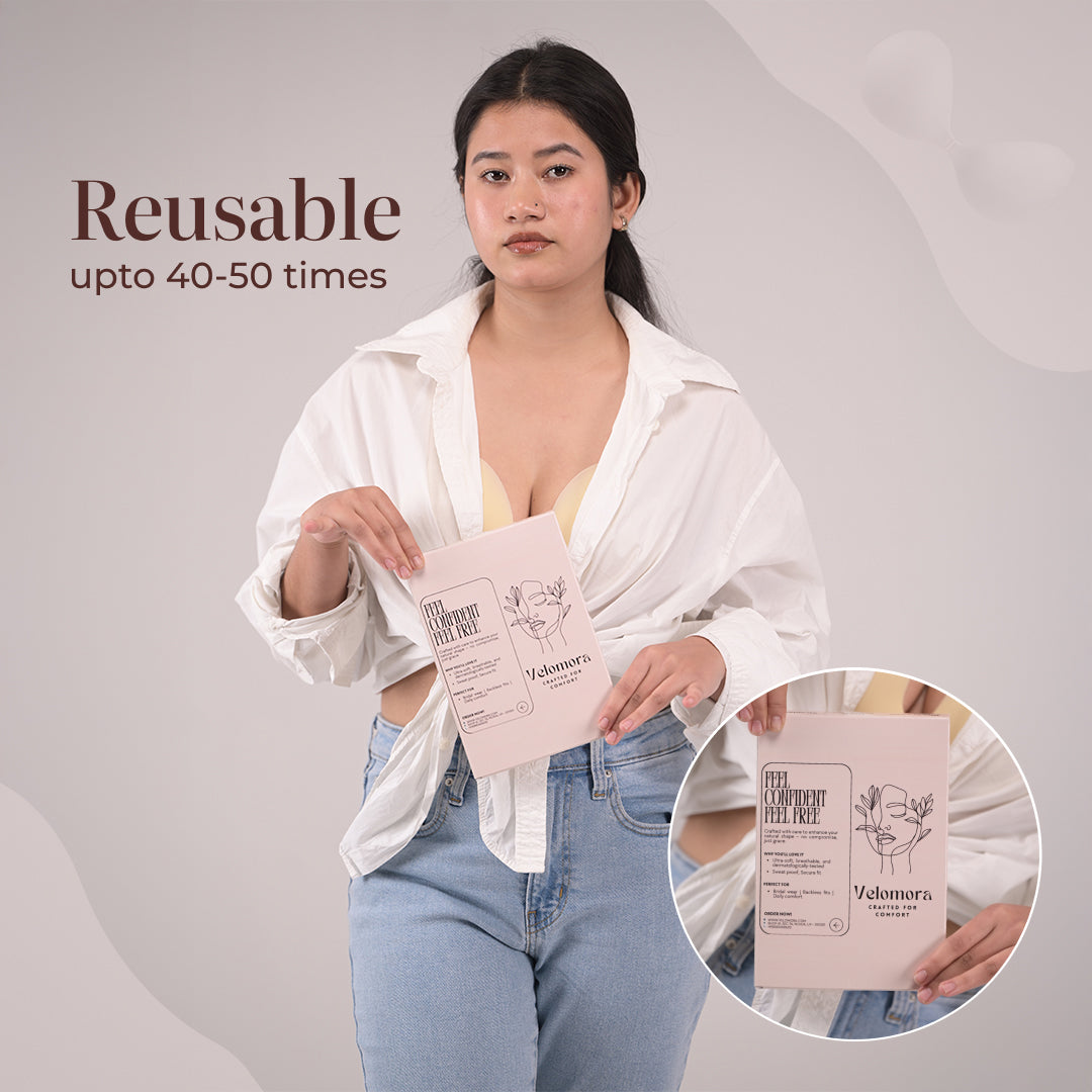 Velomora Silicone Strapless adhesive Bra