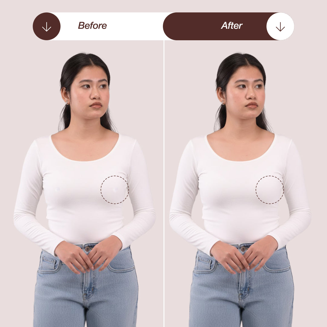 Velomora Premium Medical Grade Nipple Cover 1 Pair (Sticks without glue)