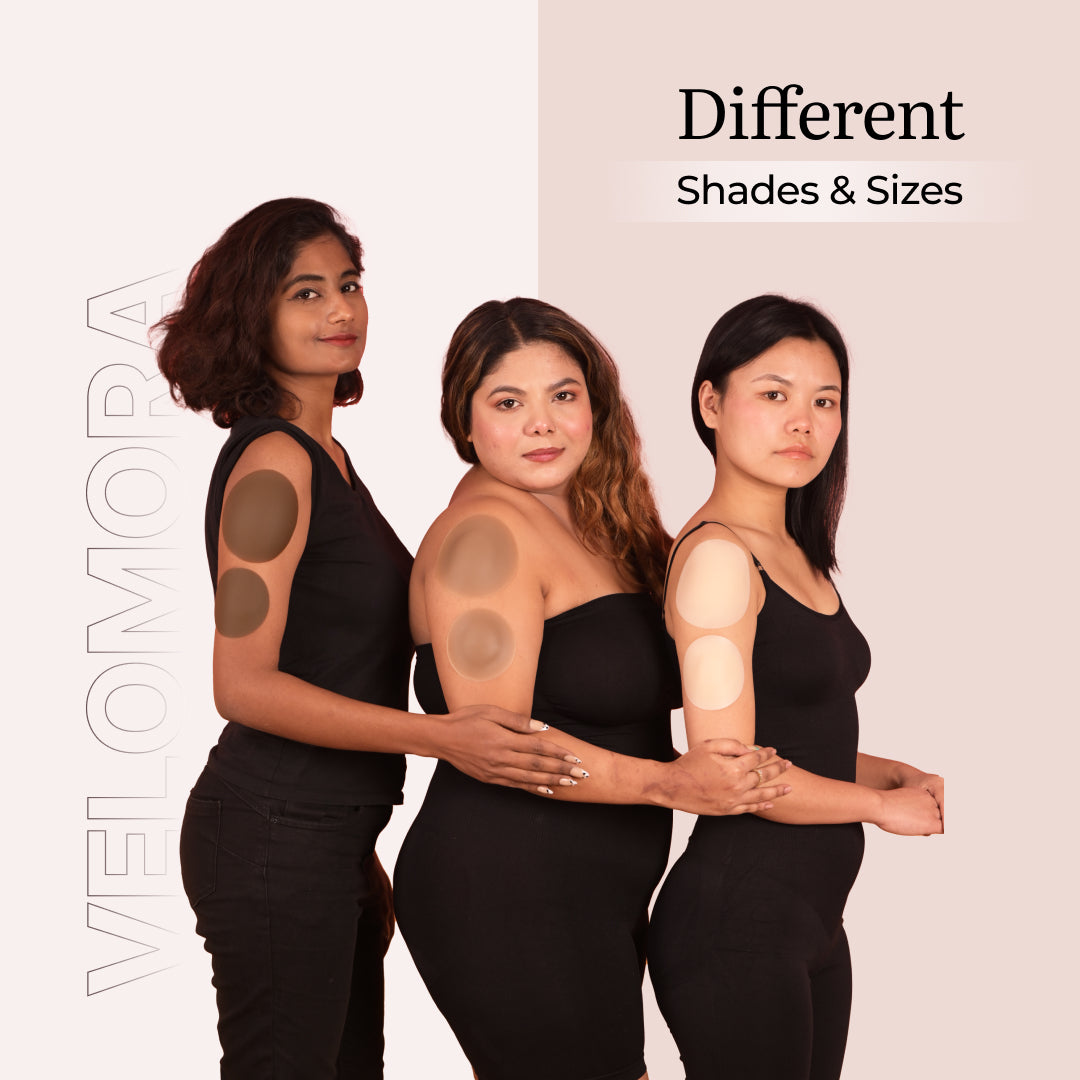 Velomora™  Skin Medical-Grade Nipple Covers | Adhesive-Skin |Glue-Free Design