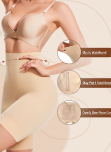 Velomora High-Waisted Thigh Shaper Shorts for Women – Seamless Tummy, Waist, Hip & Thigh Control