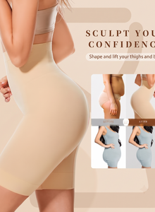 Velomora High-Waisted Thigh Shaper Shorts for Women – Seamless Tummy, Waist, Hip & Thigh Control