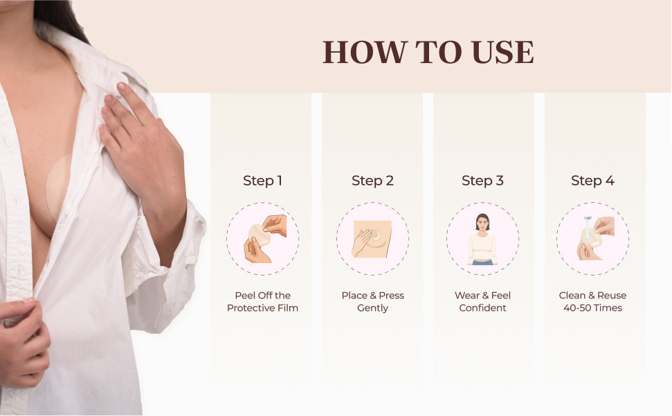 Velomora™  Skin Medical-Grade Nipple Covers | Adhesive-Skin |Glue-Free Design