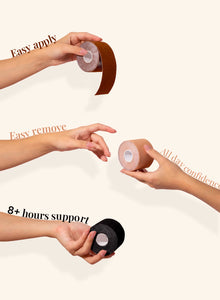 Applying, removing and re-rolling the tape, with 8 plus hours of support