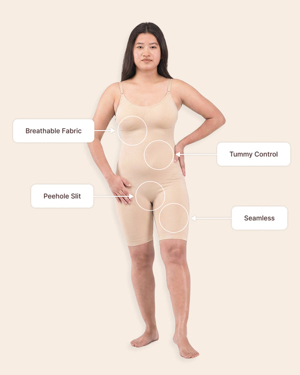 Curvy Confidence Bodysuit | Invisible Shapewear - Velomora
