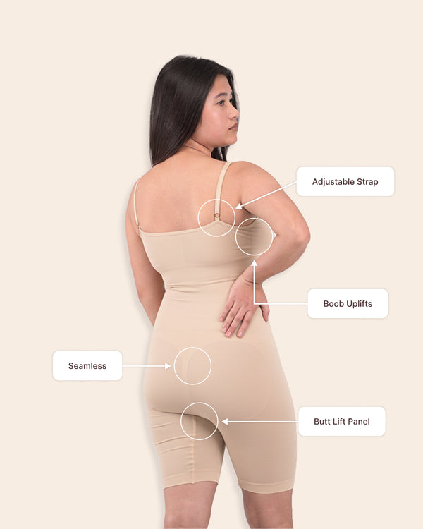 Curvy Confidence Bodysuit | Invisible Shapewear - Velomora