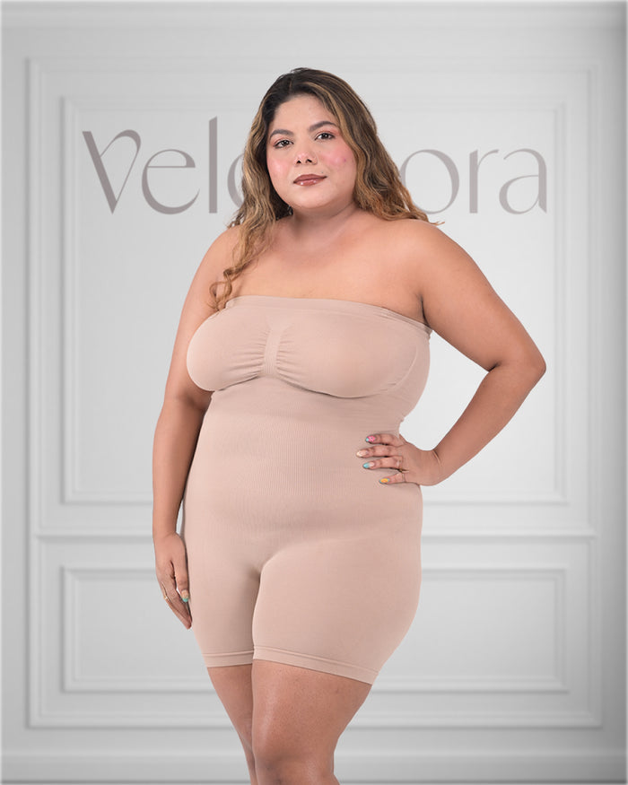 All-In-One Sculpt Detachable Straps Bodysuit And Shapewear