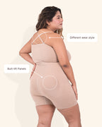 All-In-One Sculpt Detachable Straps Bodysuit And Shapewear