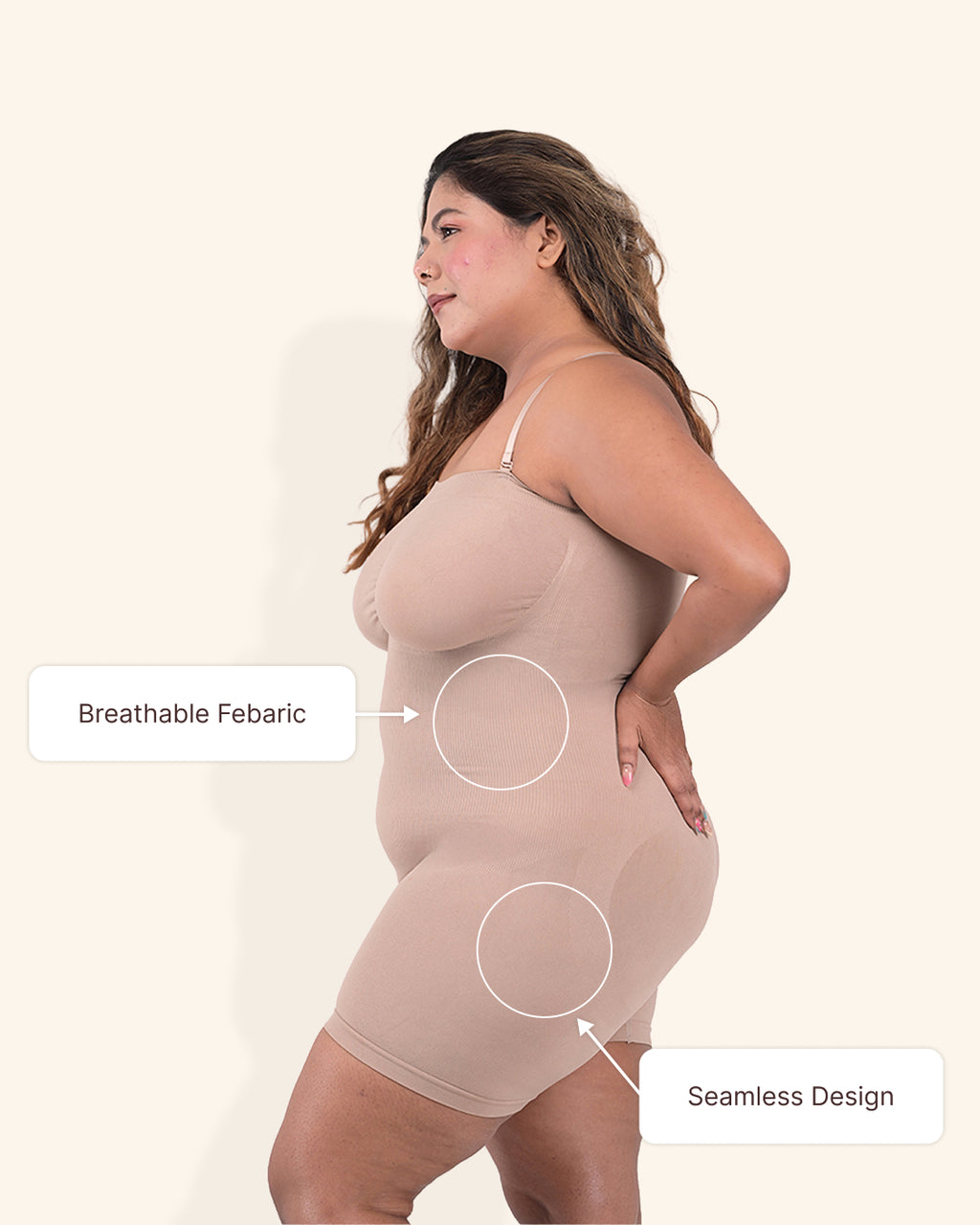 All-In-One Sculpt Detachable Straps Bodysuit And Shapewear
