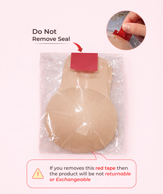 Sealed retail pack showing the do-not-remove seal and returns notice