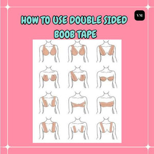 Velomora Double Side Adhesive boob tape(bio glue)