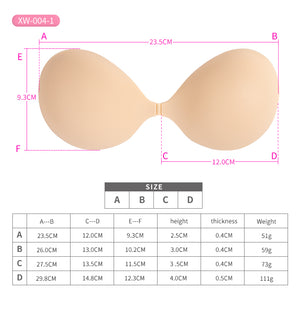 Velomora Silicone Strapless adhesive Bra