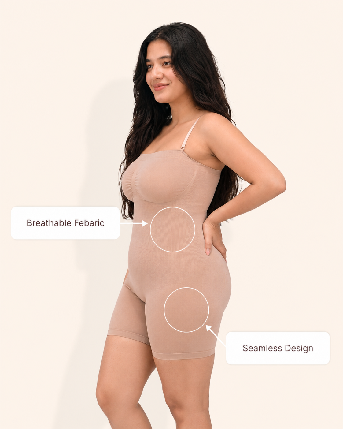 Feature diagram: breathable fabric and seamless design