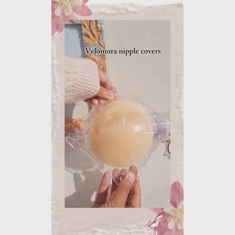 Velomora Premium Medical Grade Nipple Cover 1 Pair (Sticks without glue)