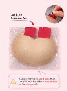 Sealed retail pack showing the do-not-remove seal and returns notice